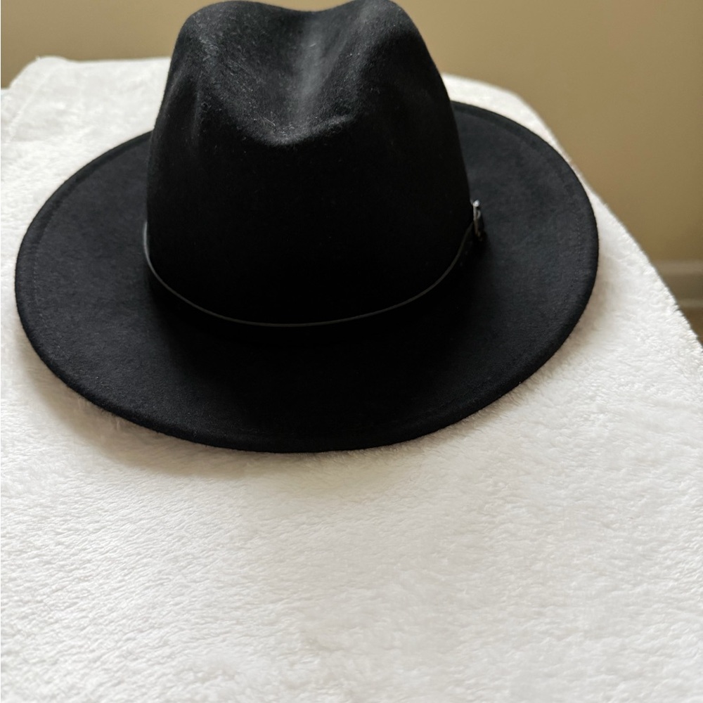 Classic Black Fedora Wool Hat Made In Italy - Picture 7 of 12